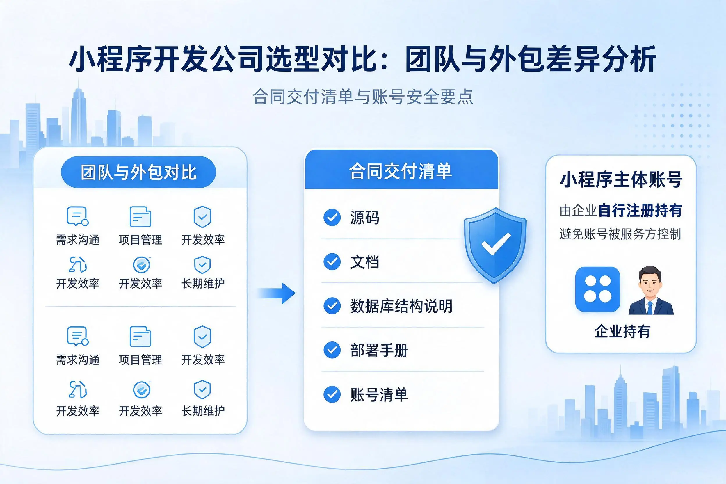 乐山小程序开发公司选型对比:团队与外包差异分析