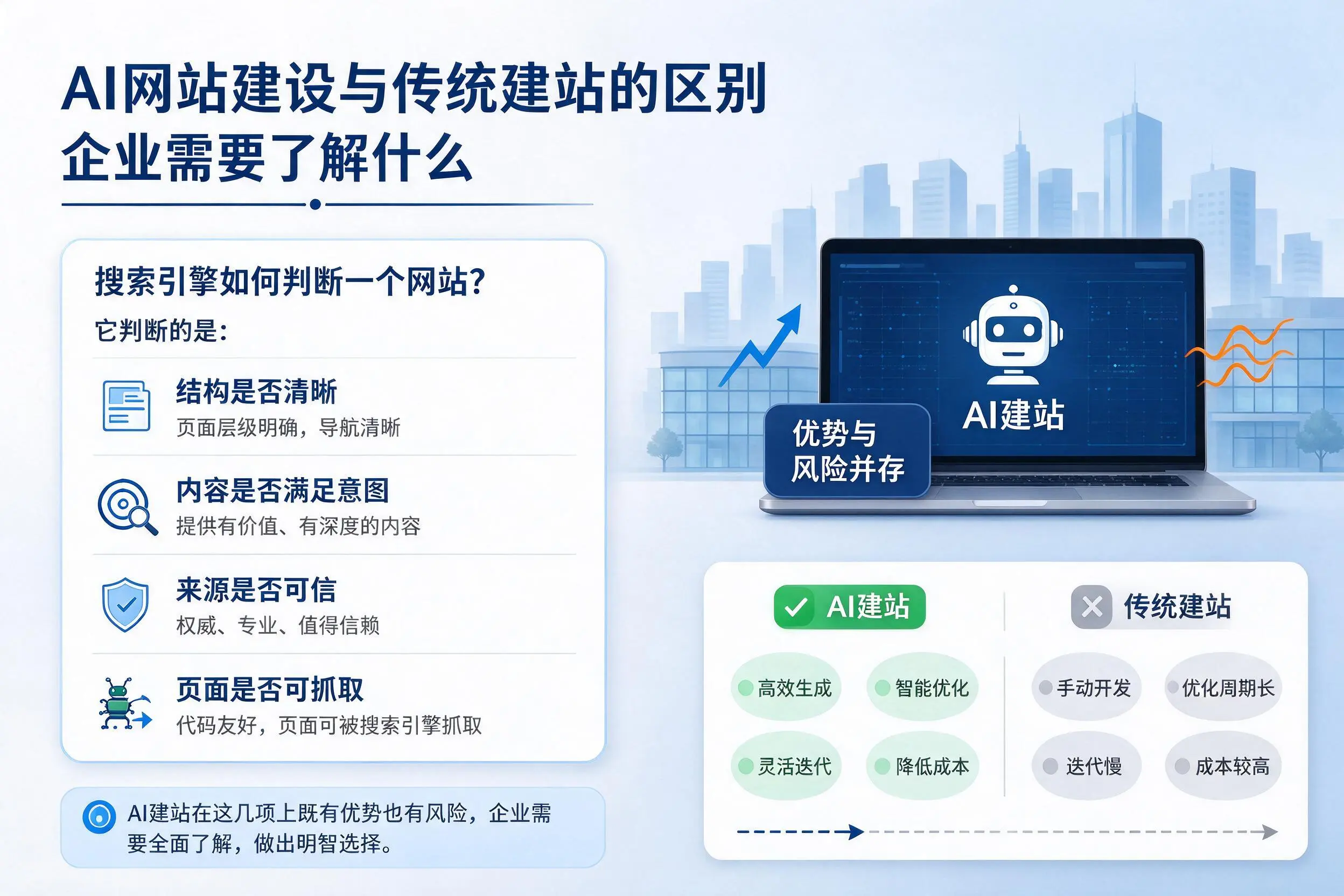 AI网站建设与传统建站的区别,乐山企业需要了解什么